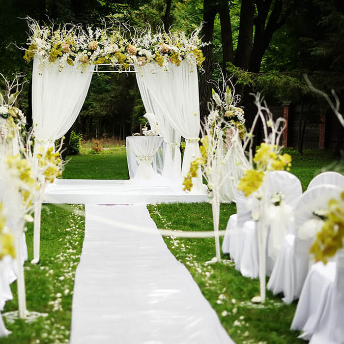 mariage au vert