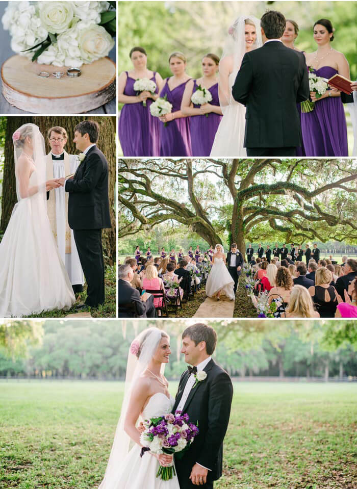 mariage en violet