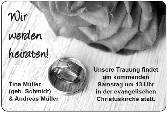 journal annonce mariage