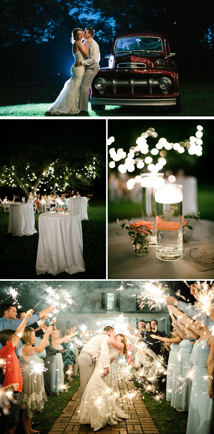 photos de mariage soirée