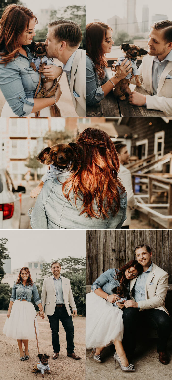 Photos de mariage avec chien