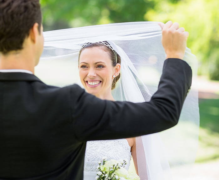 Bénédiction de mariage Voile de mariée