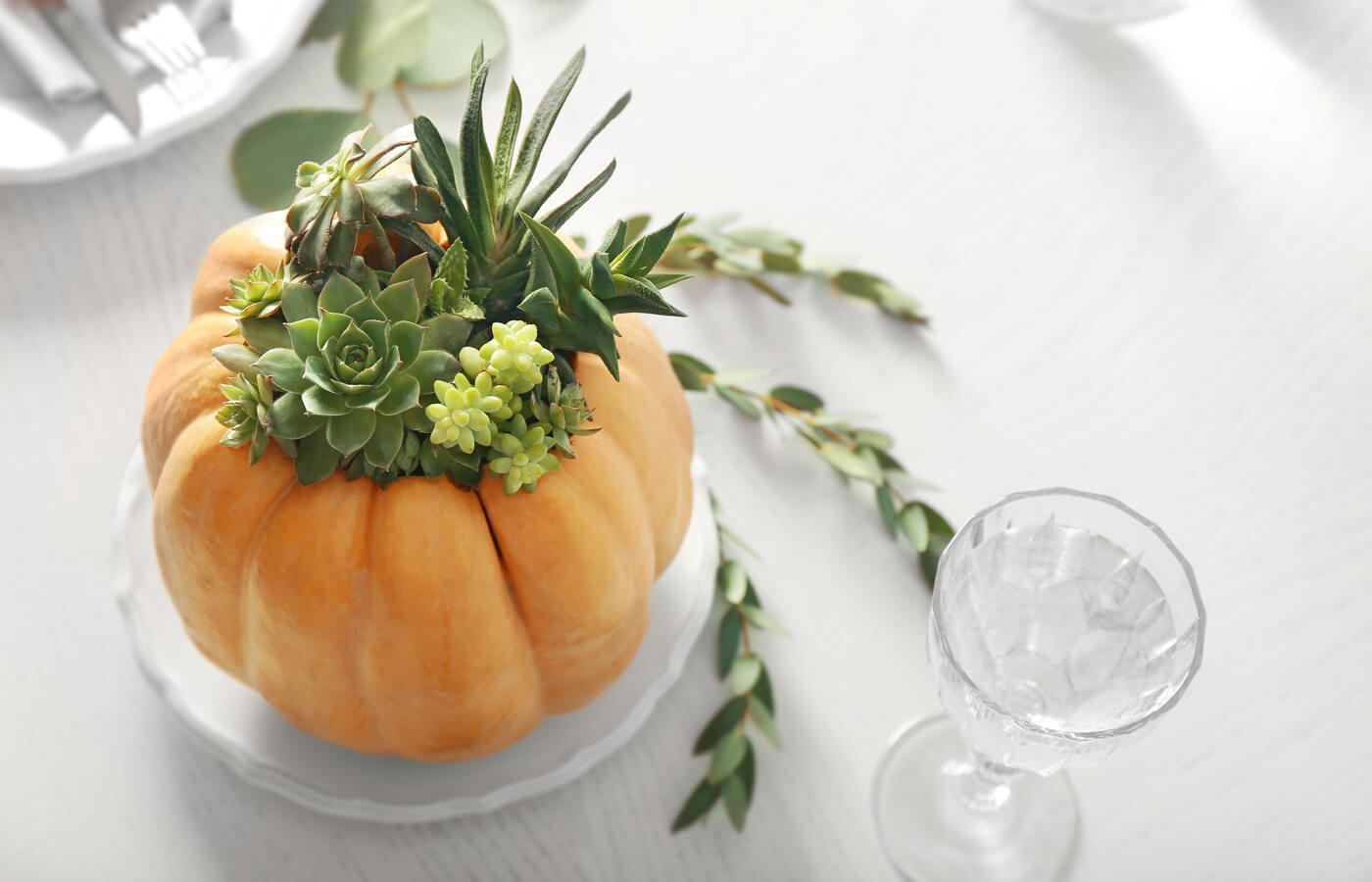 décoration de mariage citrouille