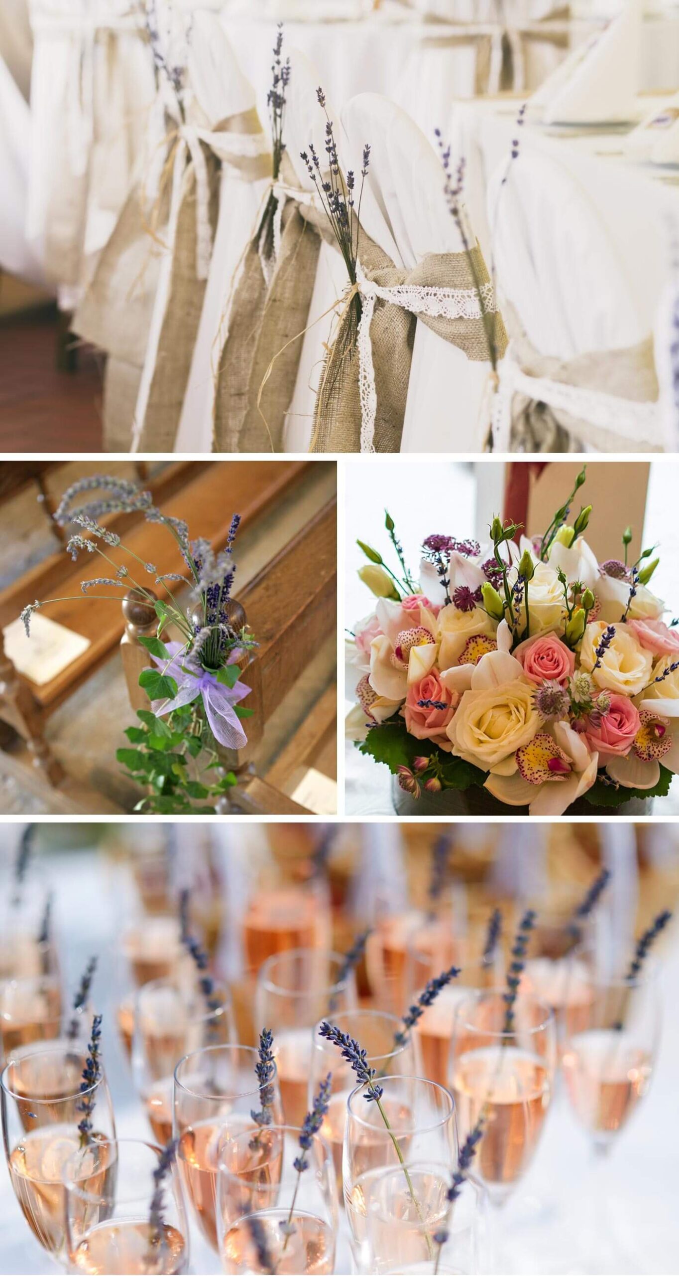 décoration de mariage lavande