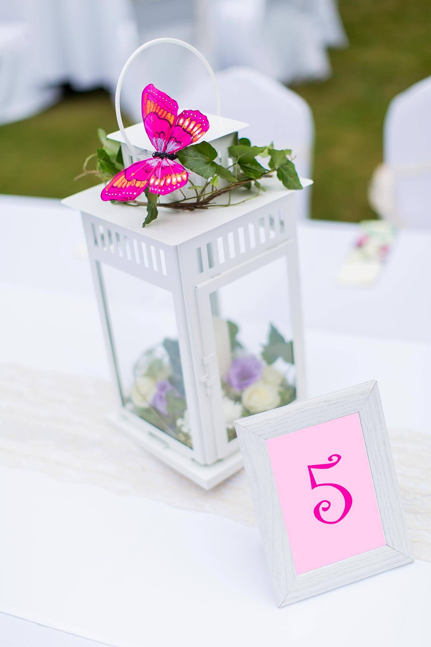 décoration de mariage papillon