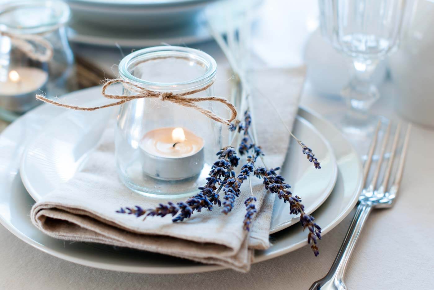 déco mariage vintage lavande