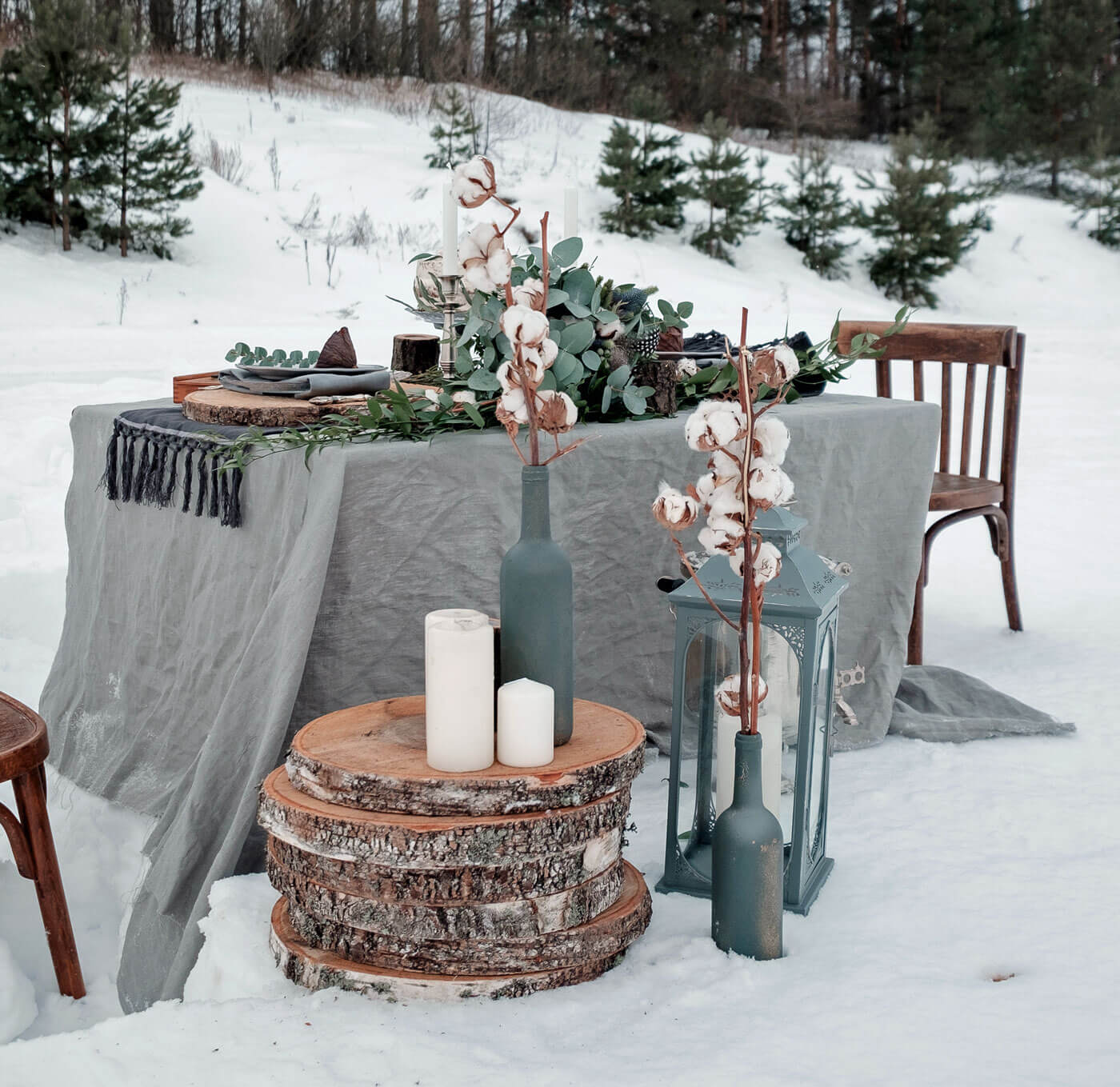 Décoration de mariage hivernalDécoration de mariage hivernal