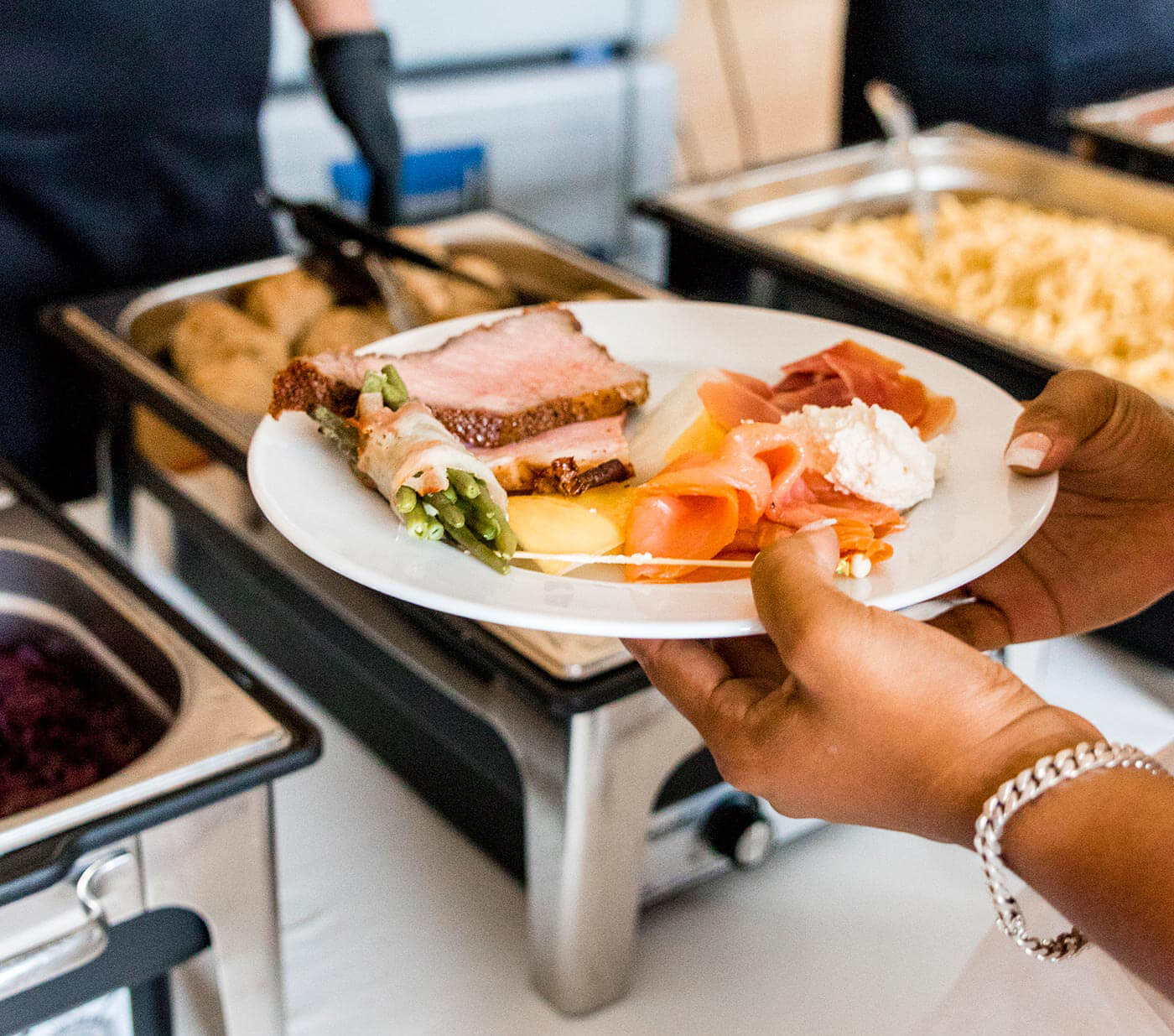 repas de mariage buffet