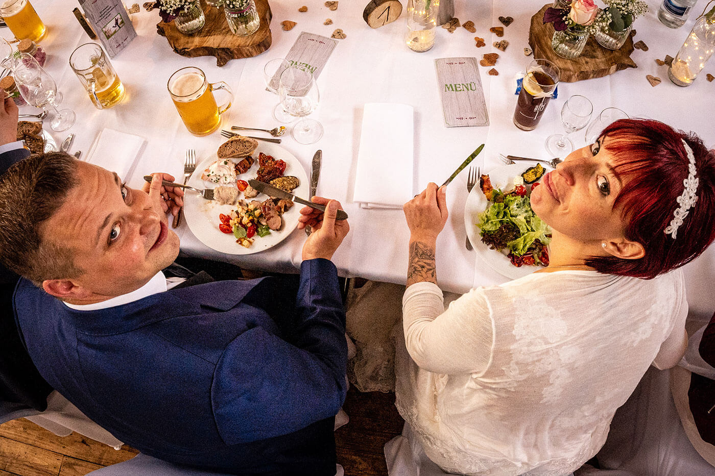 profiter du repas de noces