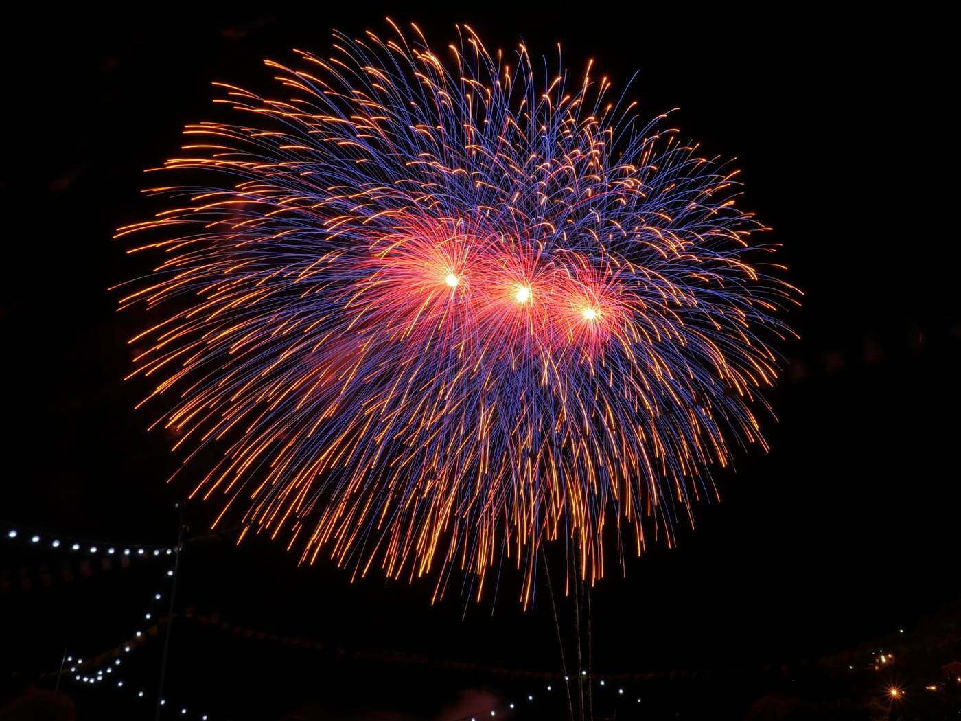 feu d'artifice de mariage