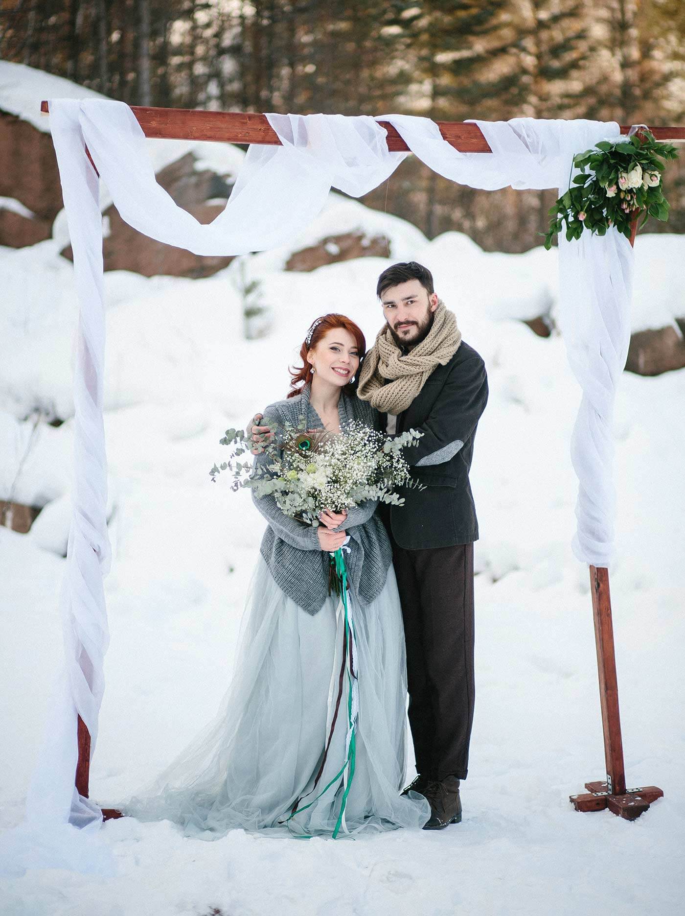 photos de mariage hiver