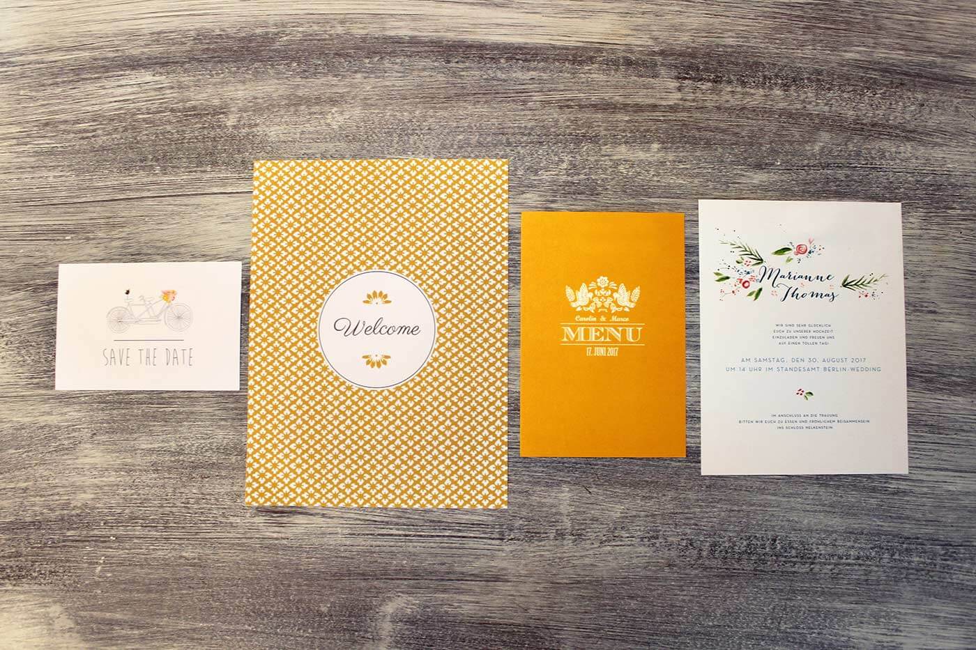 Designs d'impression de cartes de mariage