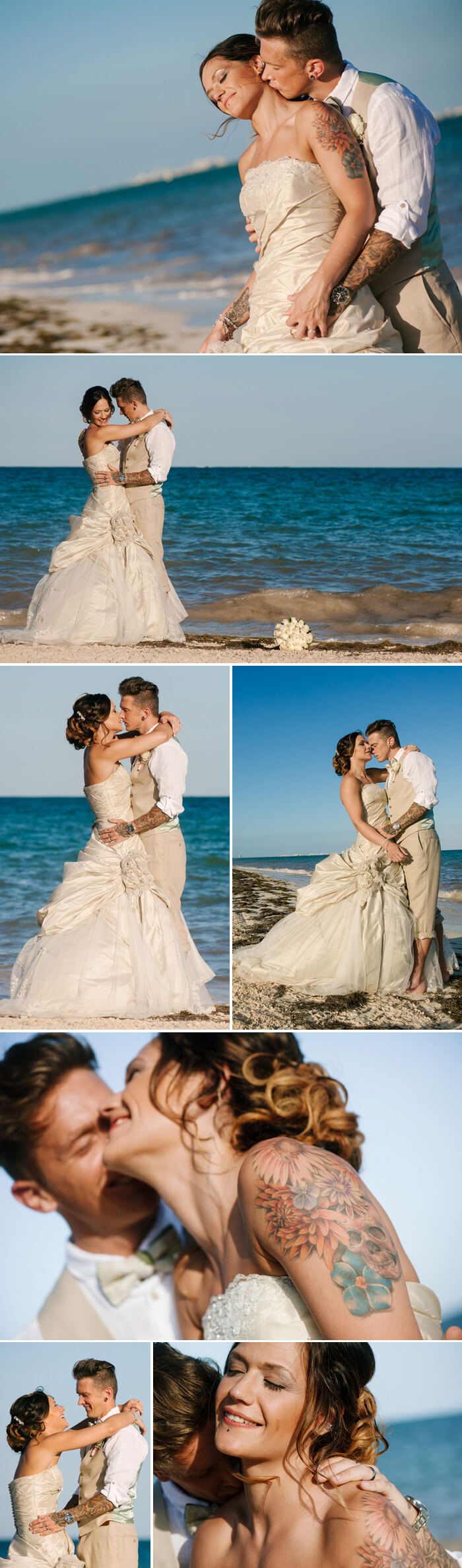 Robe de mariée tatouée