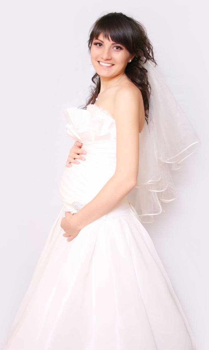 Robe de mariée pour femme enceinte
