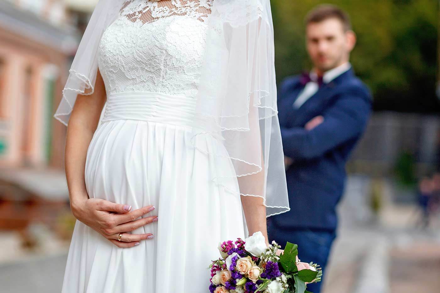 robe de mariée enceinte
