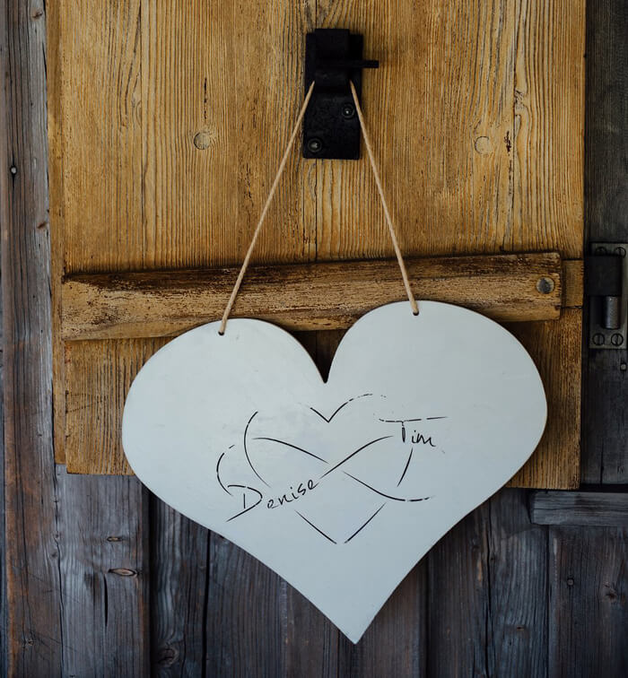 logo de mariage cœur