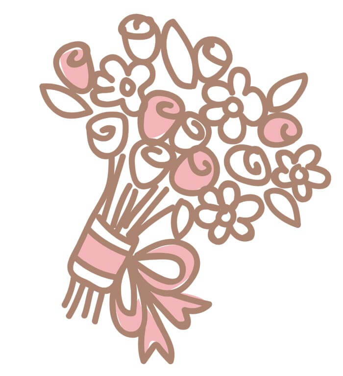 décorer le logo de mariage