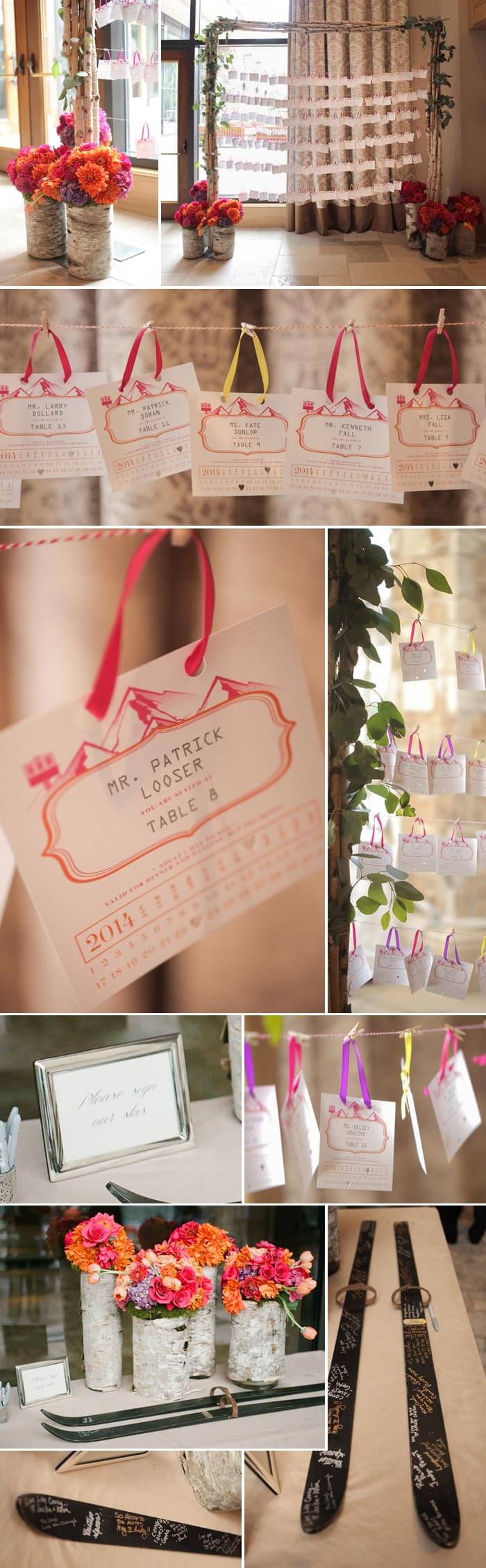 thème de mariage ski
