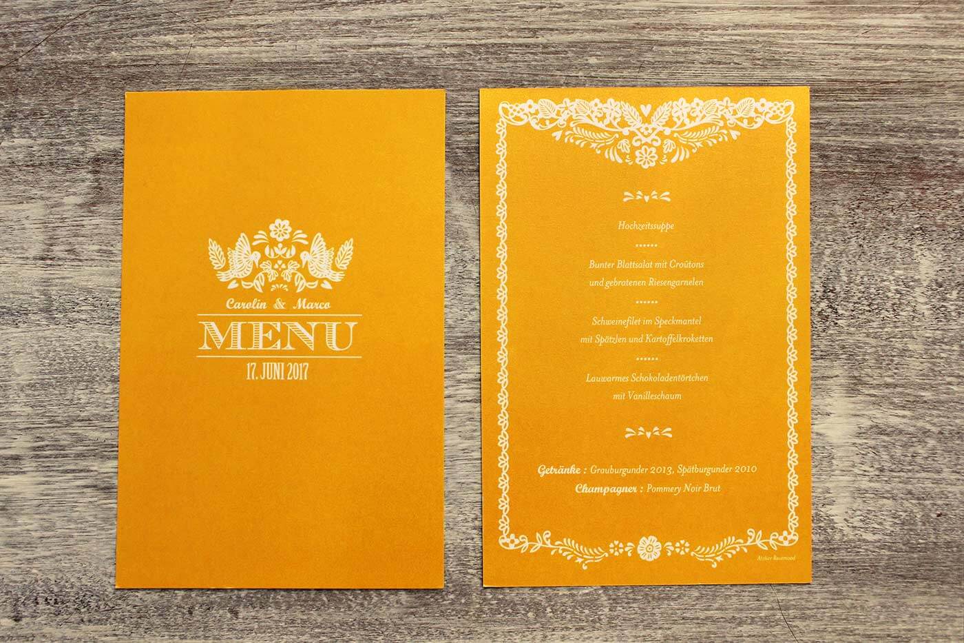 papeterie de mariage papier nacré
