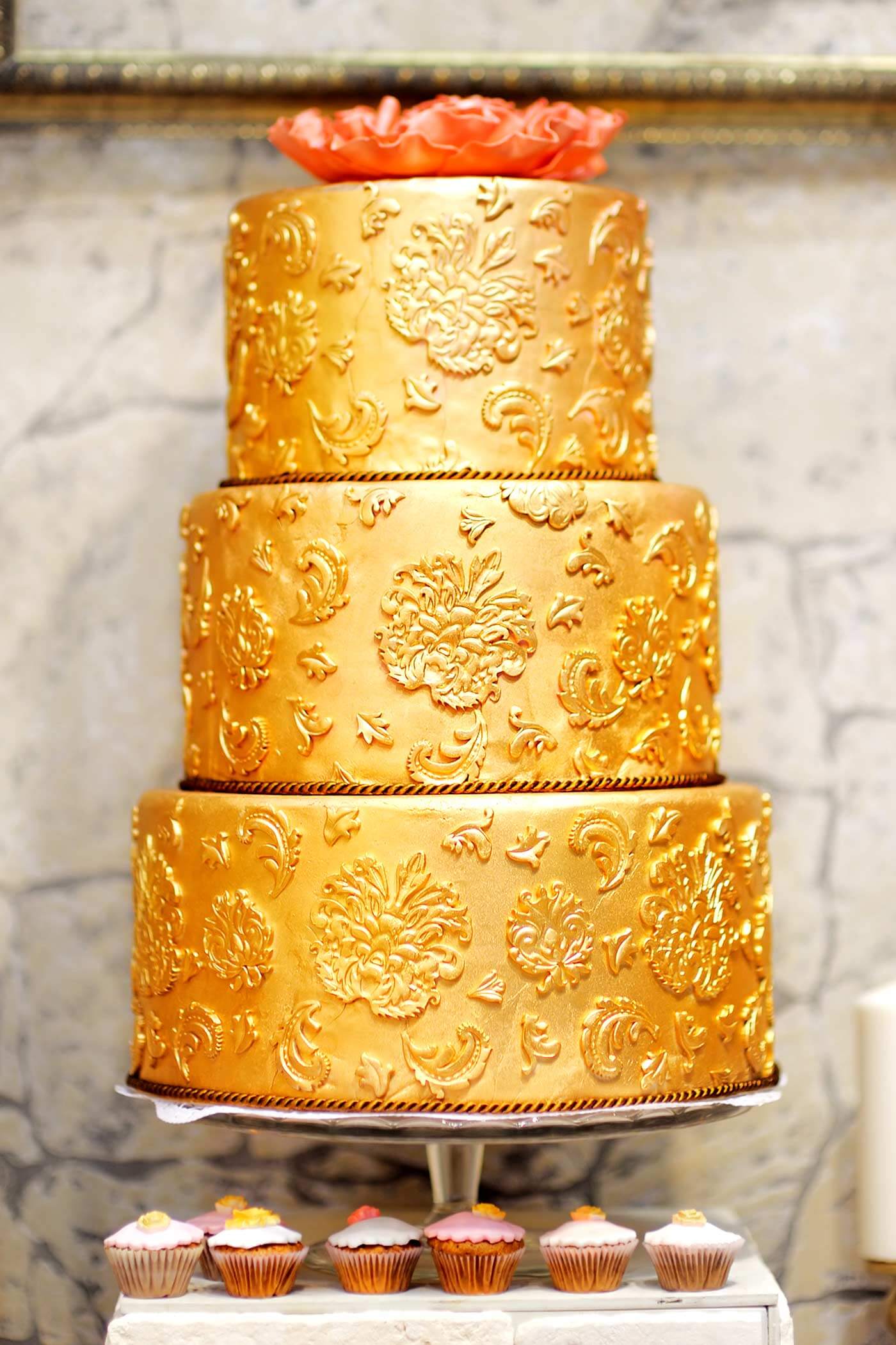 gâteau de mariage noces d'or