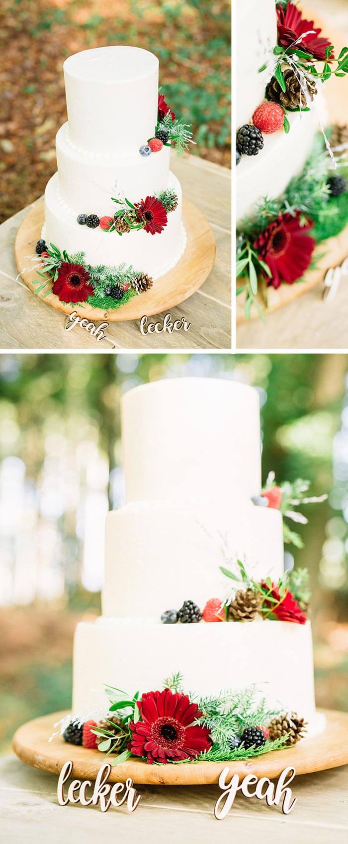 Gâteau de mariage nature