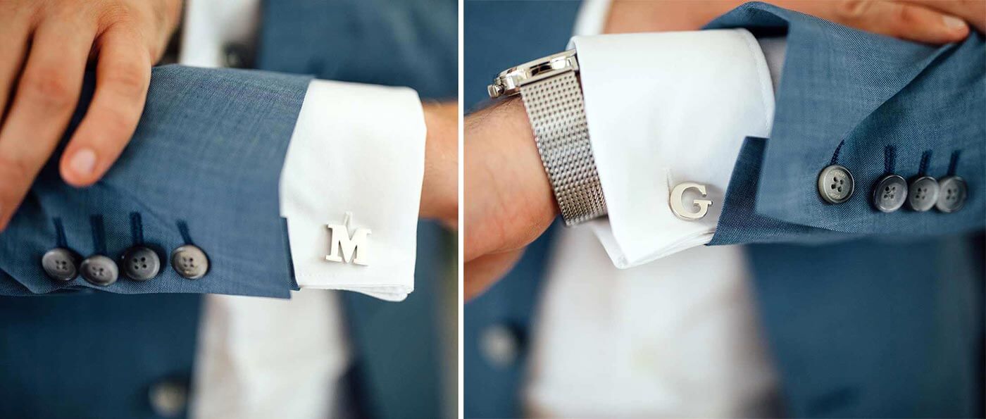 Boutons de manchette personnalisés mariage
