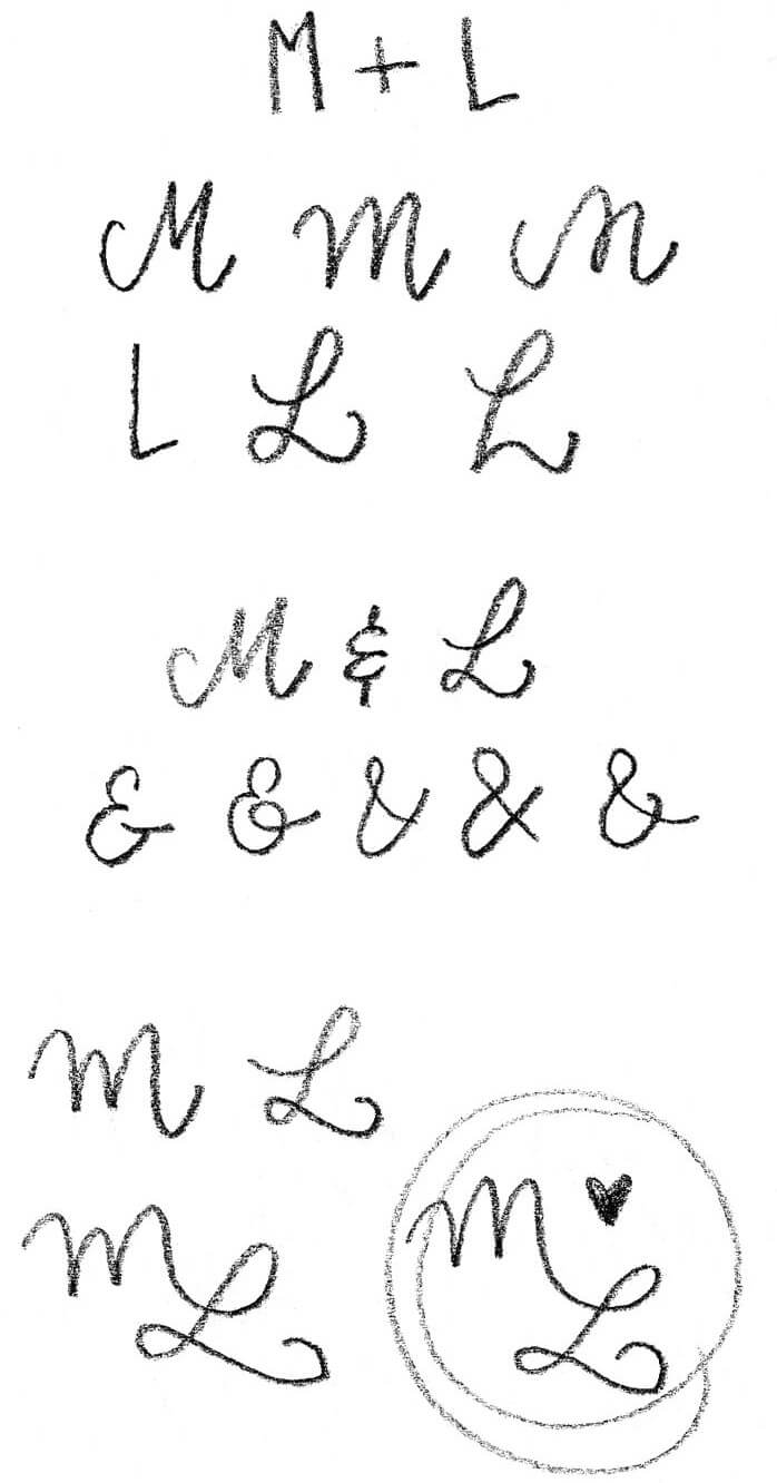 esquisses de monogramme