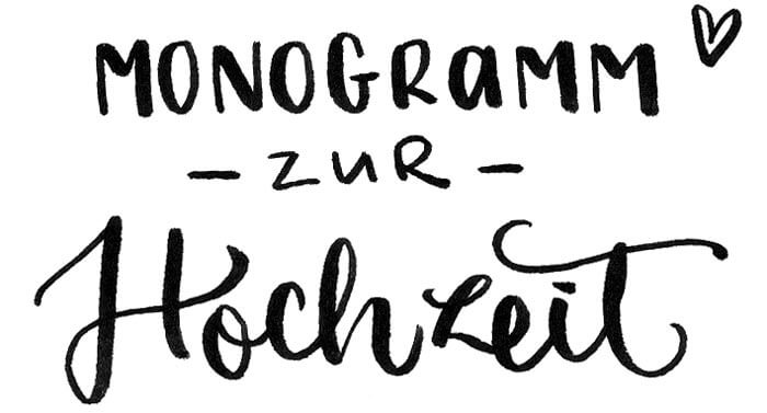 monogramme de mariage