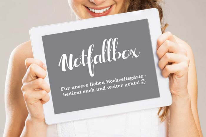 phrase du panier d'urgence de mariage