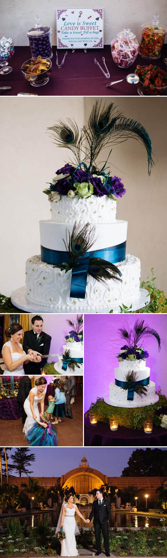 plumes de paon pour le mariage