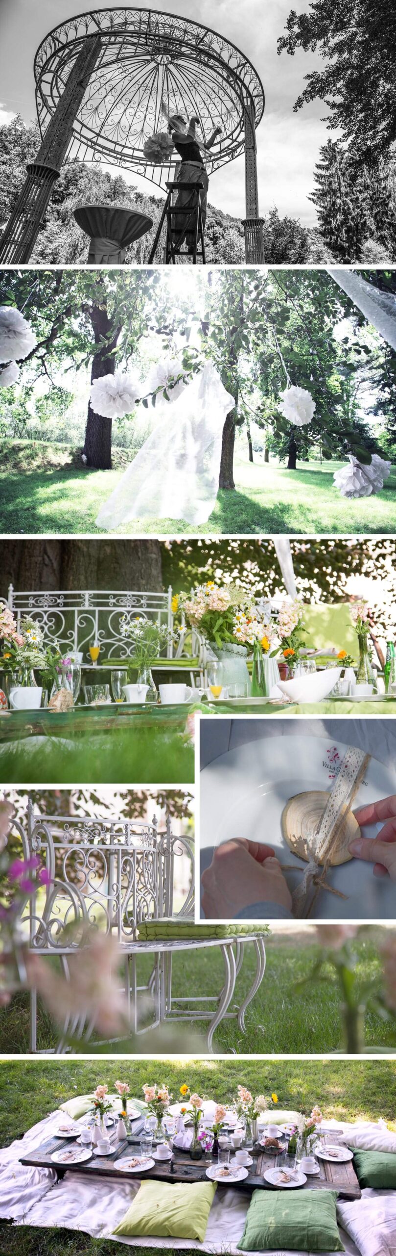 Déco de mariage pique-nique