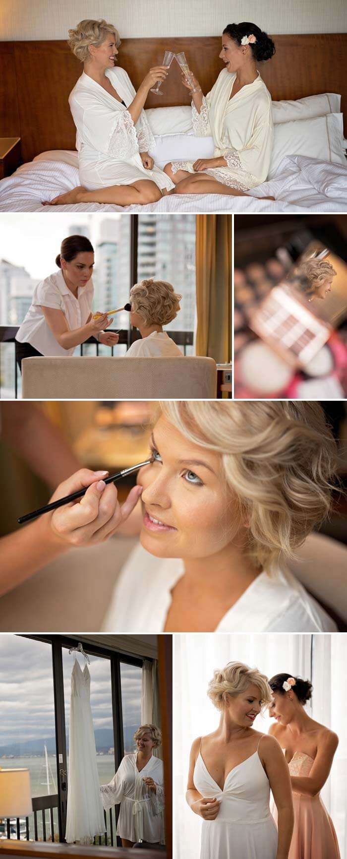 Getting Ready de mariage parapluie 