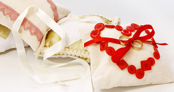 coussins pour anneaux