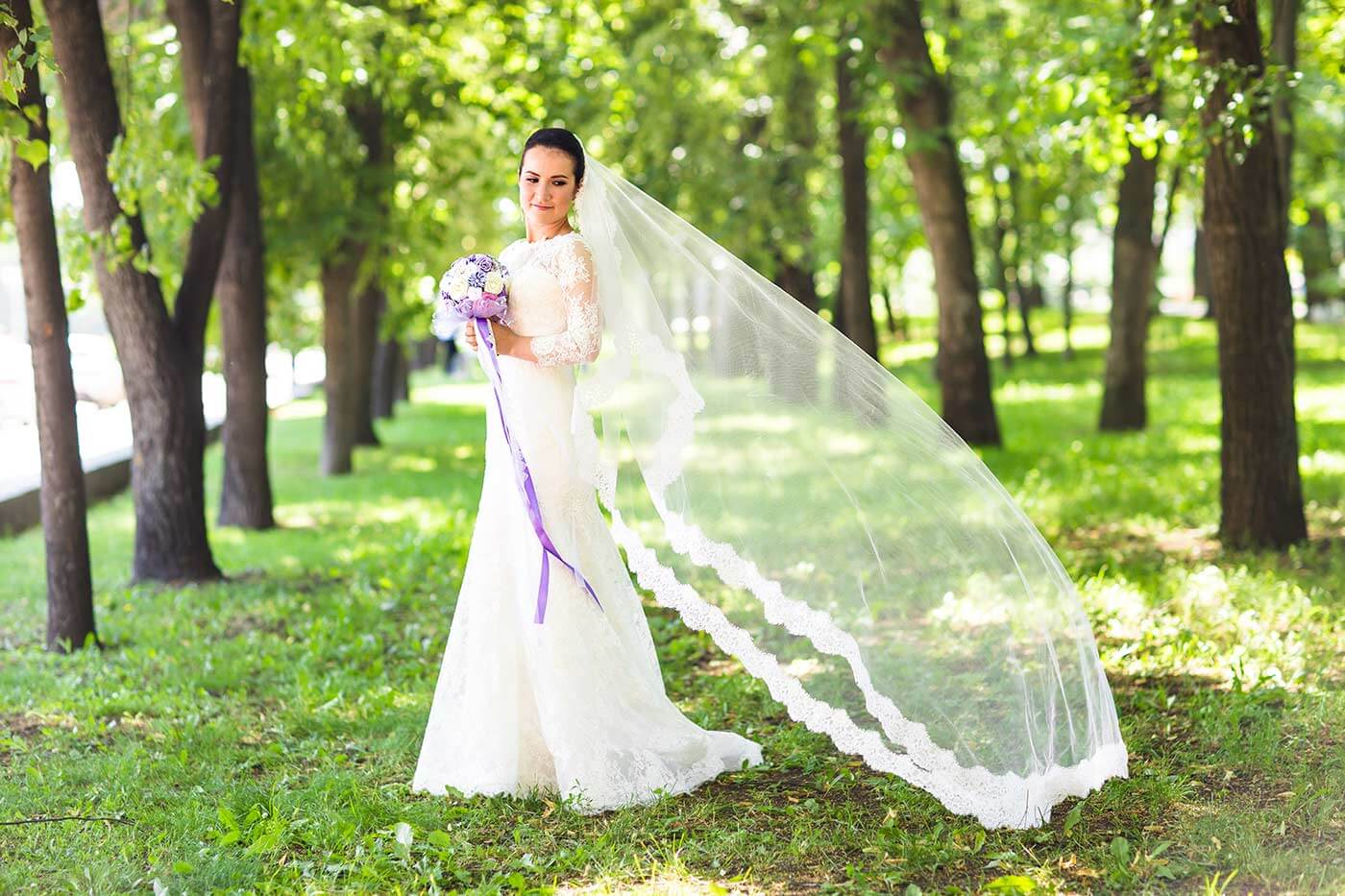 voile avec dentelle