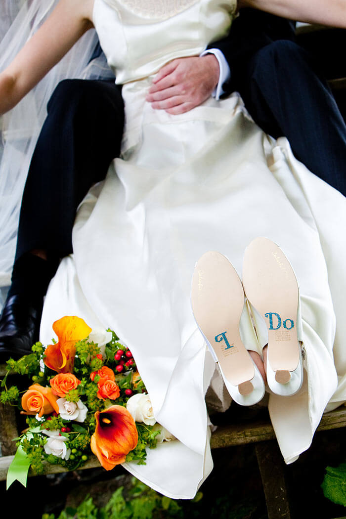 sticker chaussures mariage