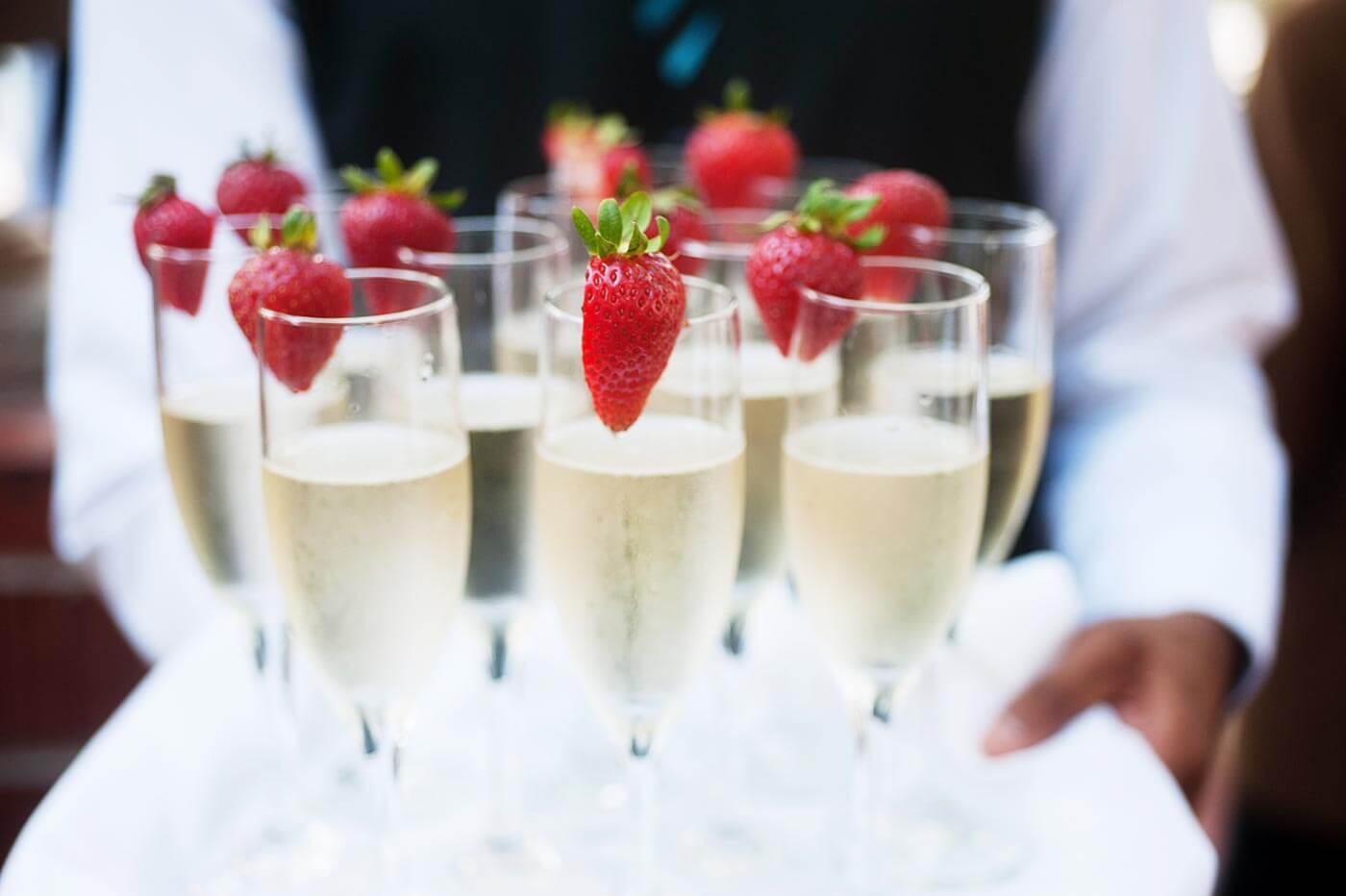 Réception de champagne à la mairie