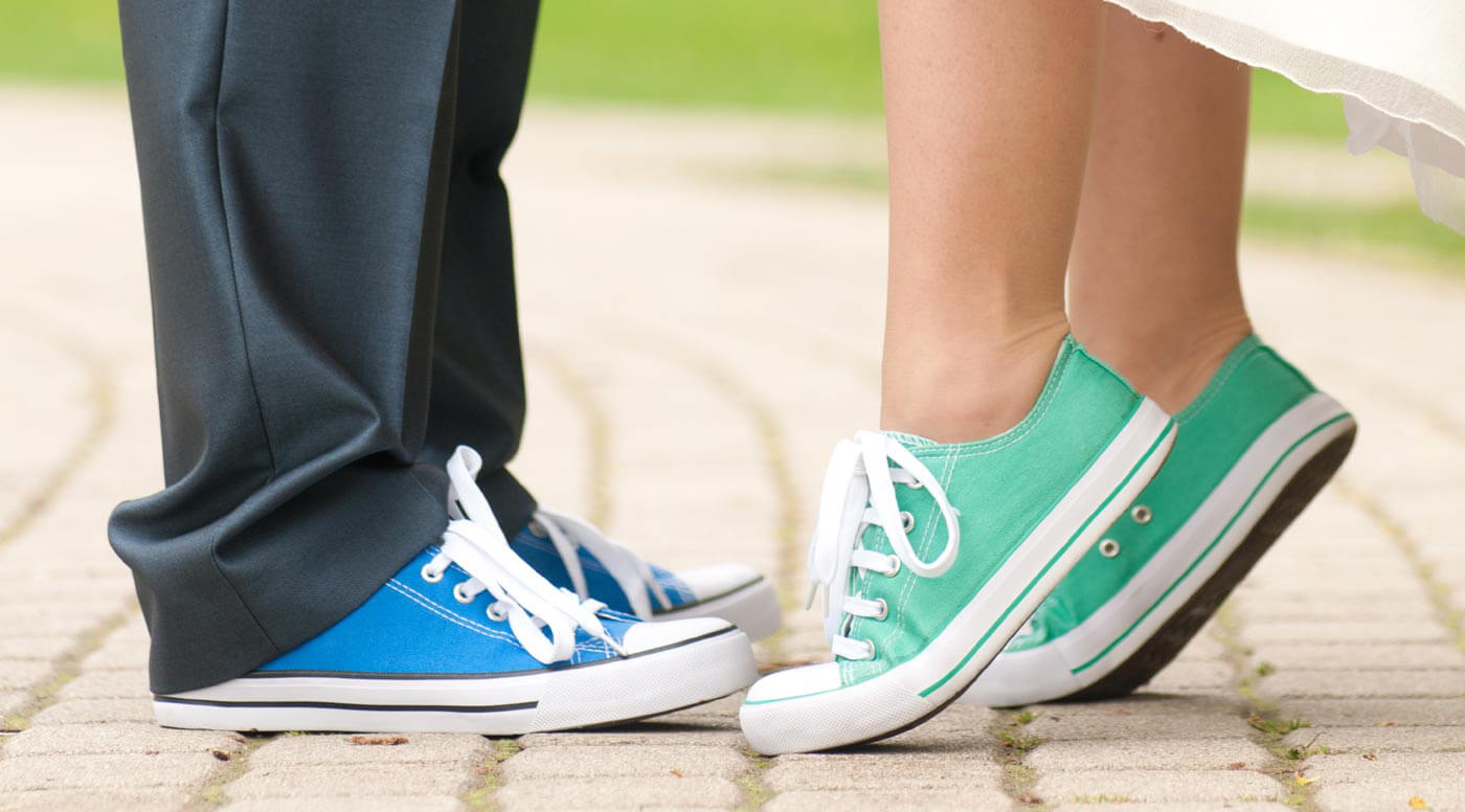 Sneakers pour le mariage