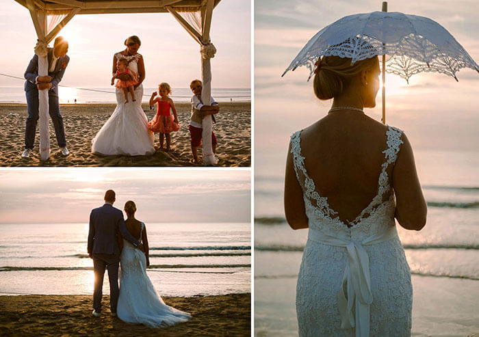 mariage plage Hollande