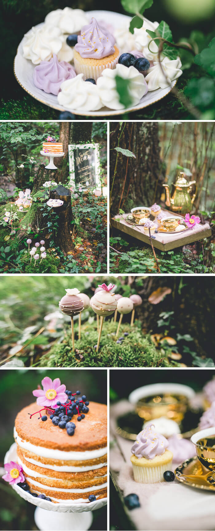 Sweattable (Candybar) à un mariage en forêt