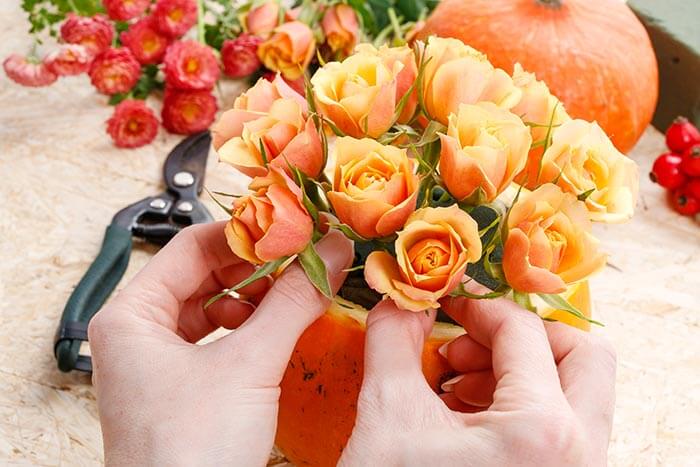 Faire sa propre citrouille de décoration de table
