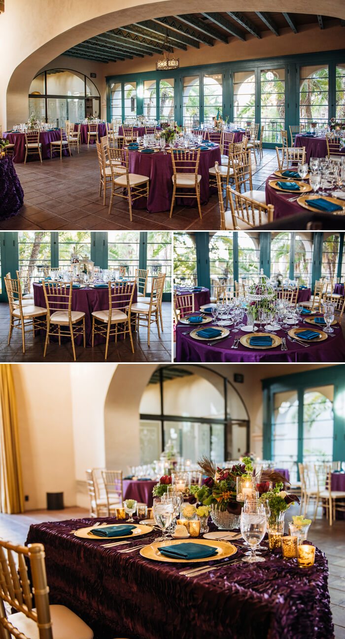 Décoration de table avec des plumes