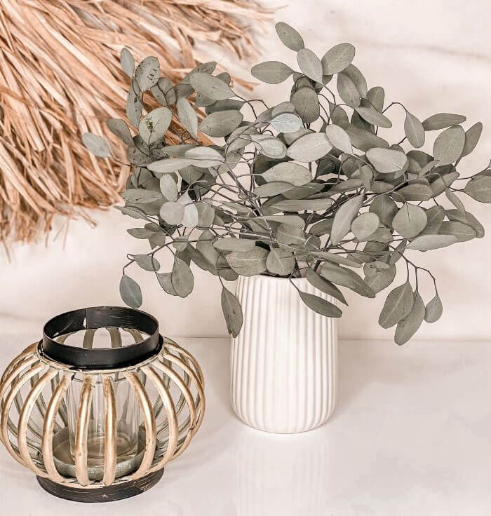 décoration de table eucalyptus
