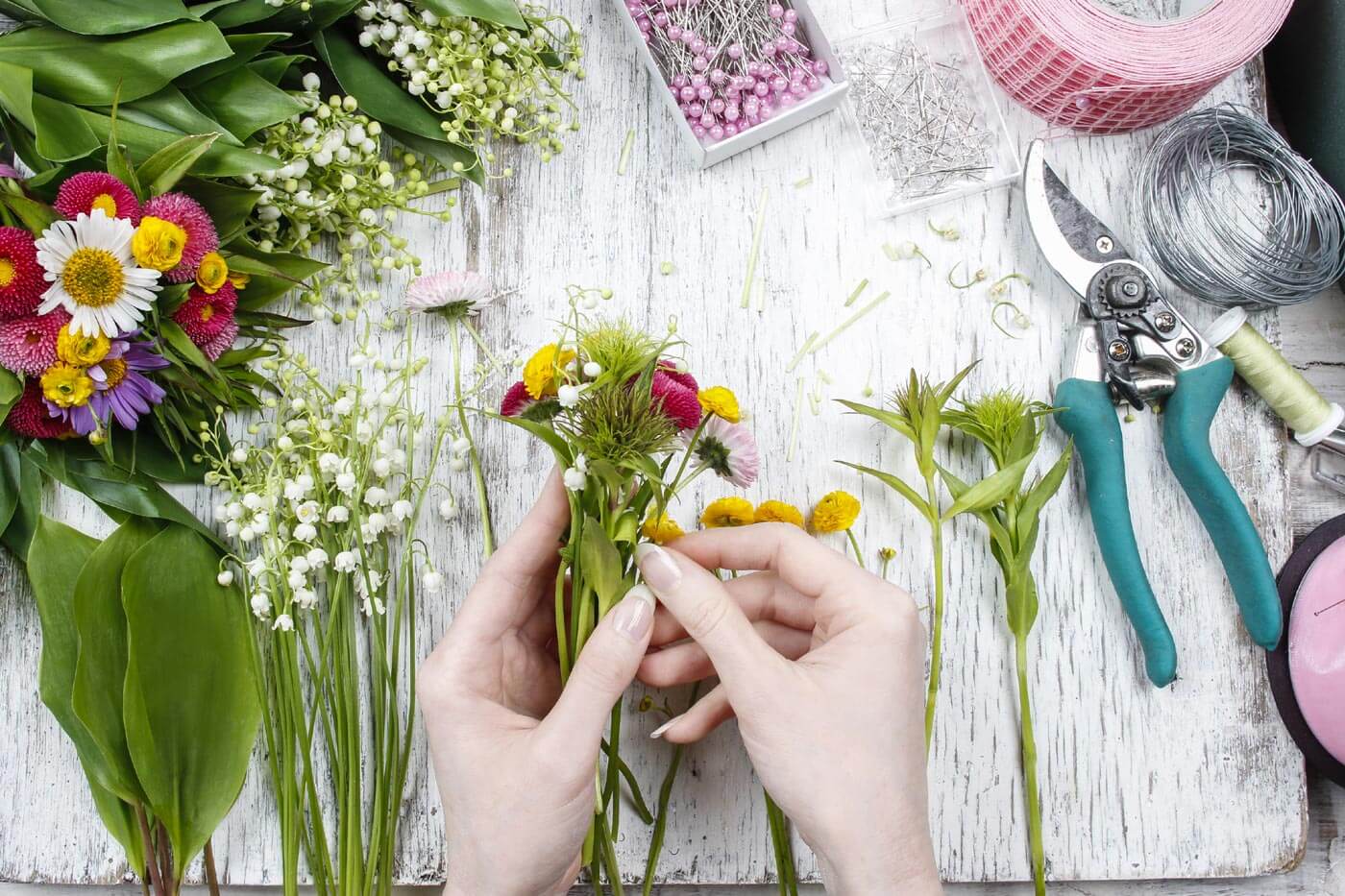 décoration de table printemps