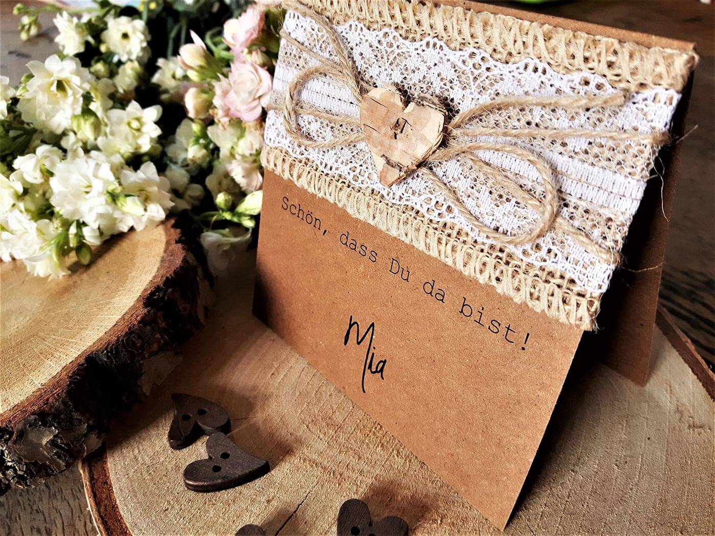 cartes de table vintage