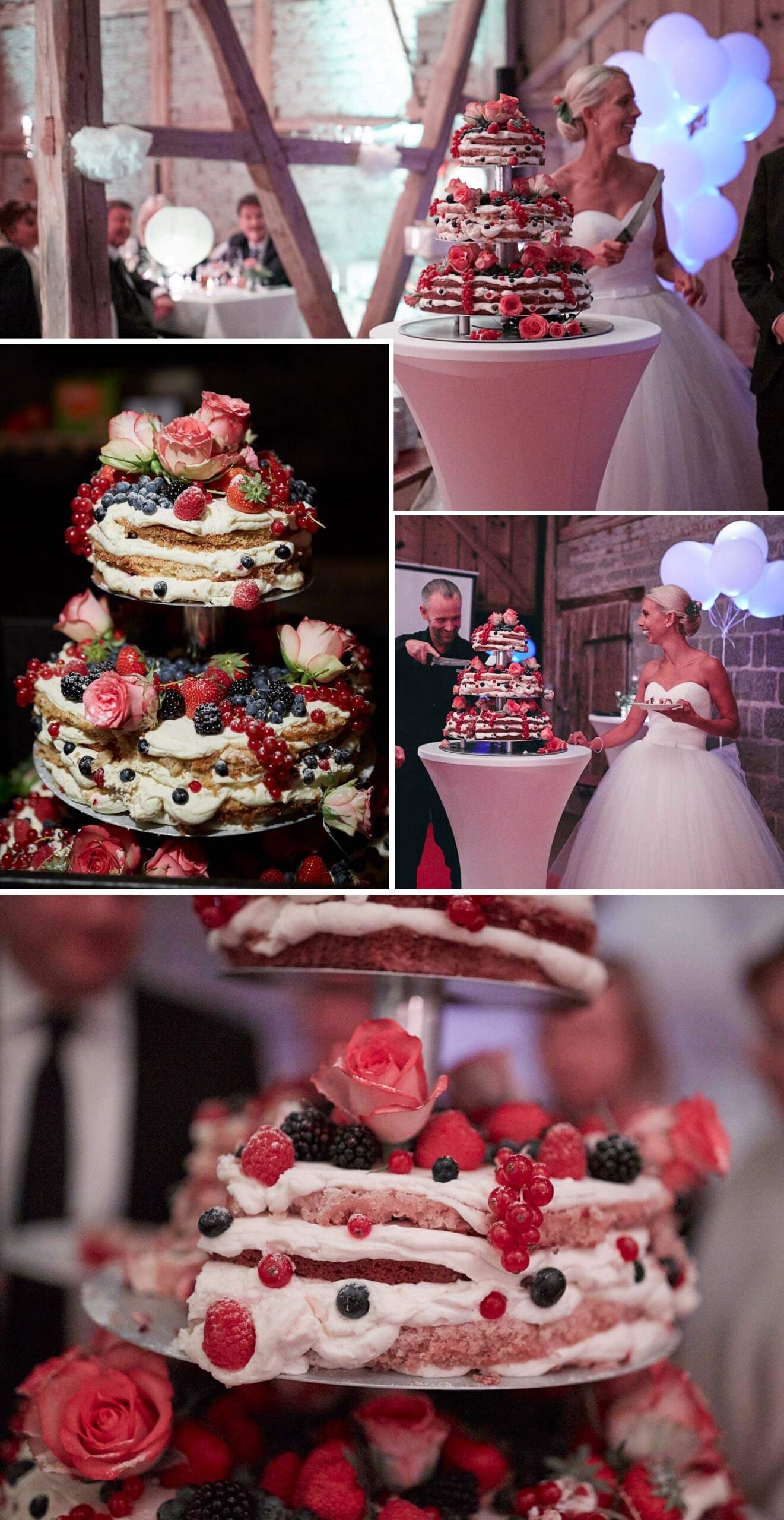 Décorations de gâteaux roses