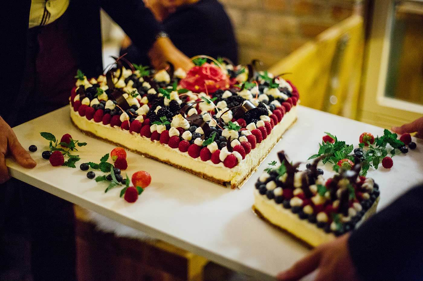gâteau en forme de gouttière