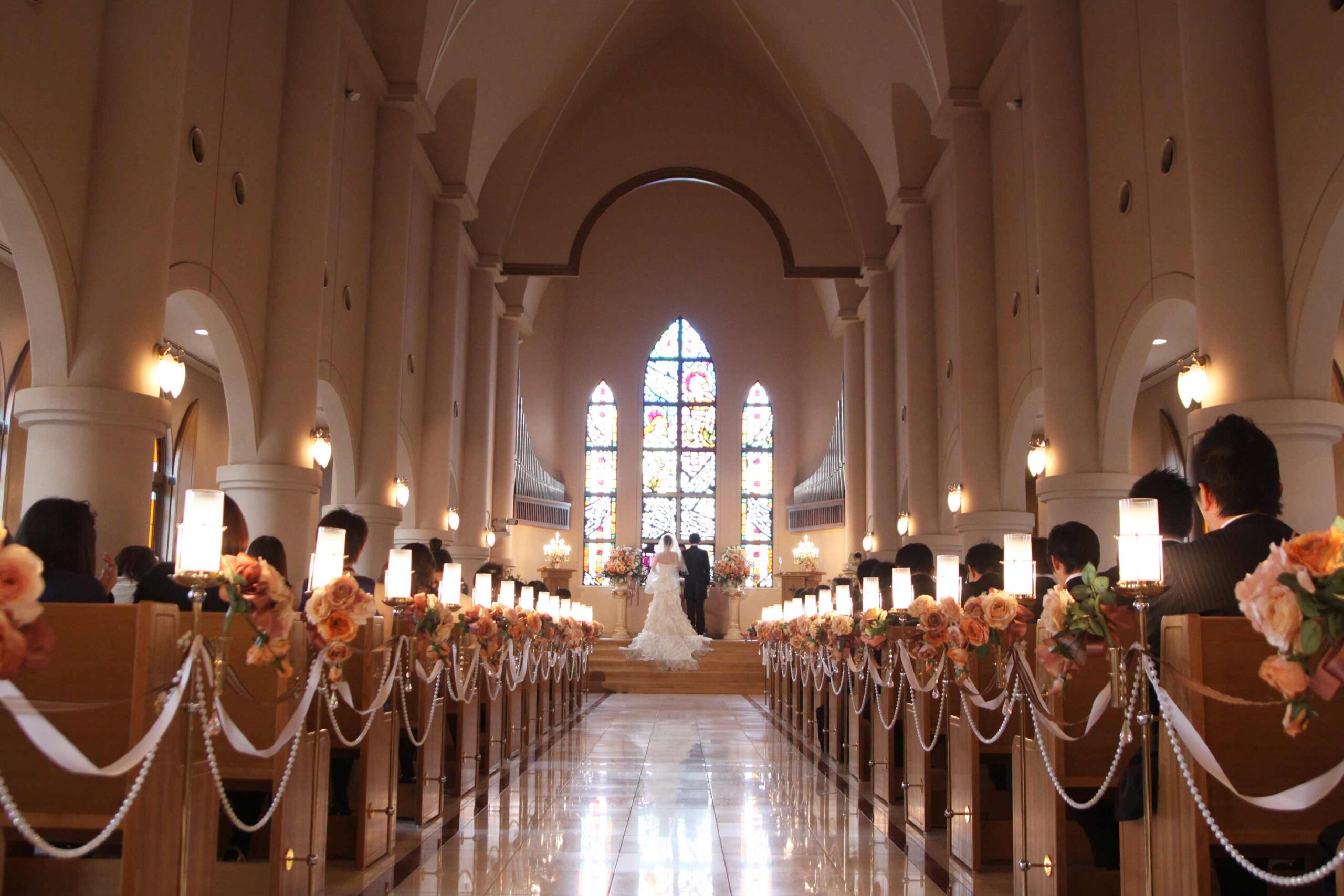 cérémonie de mariage église déco