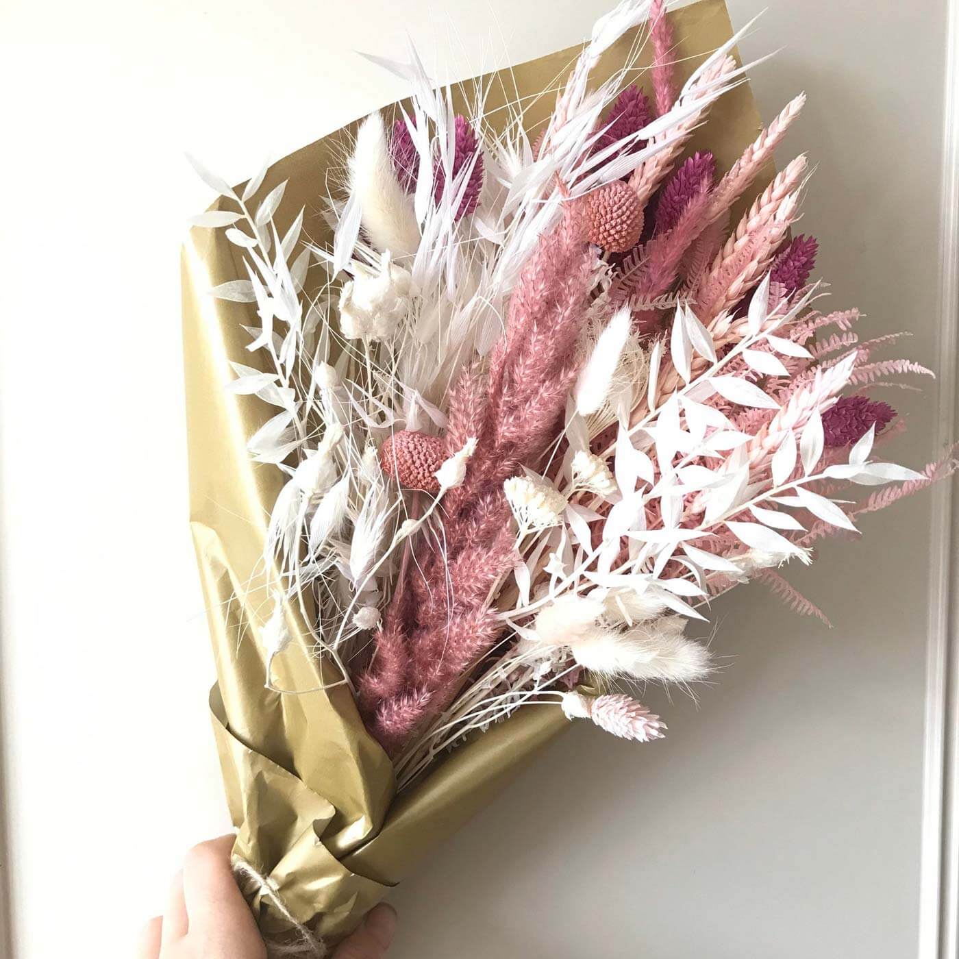 bouquet de fleurs séchées mariage