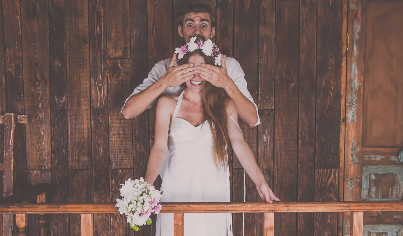 surprise pour le mariage des parents, de la famille et des amis
