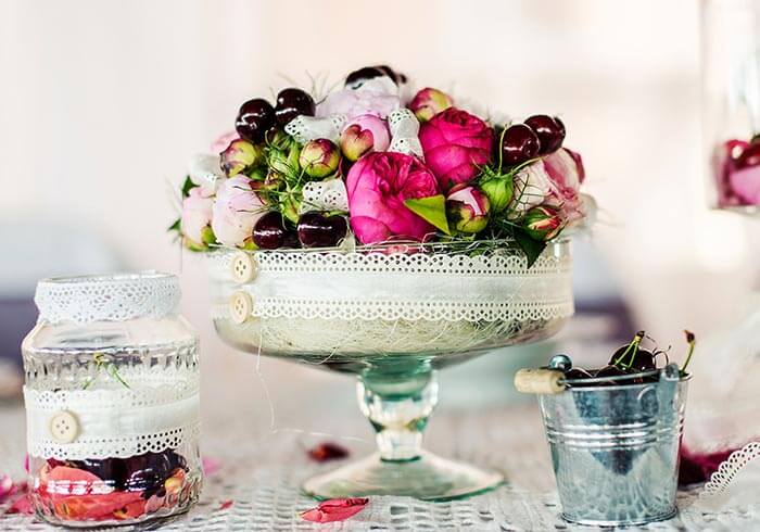 décoration de table vintage